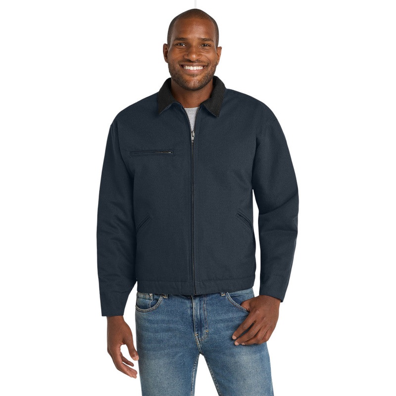 CornerStone TLJ763 Tall Duck Cloth Work Jacket Black LT