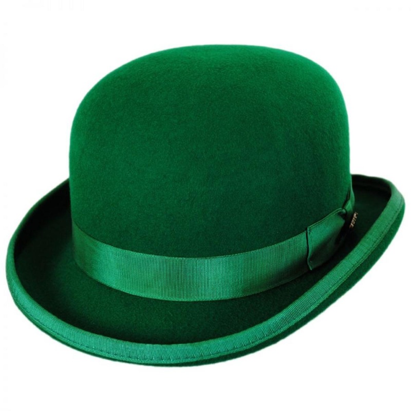 Low Crown Wool Felt Bowler Hat KELLY M