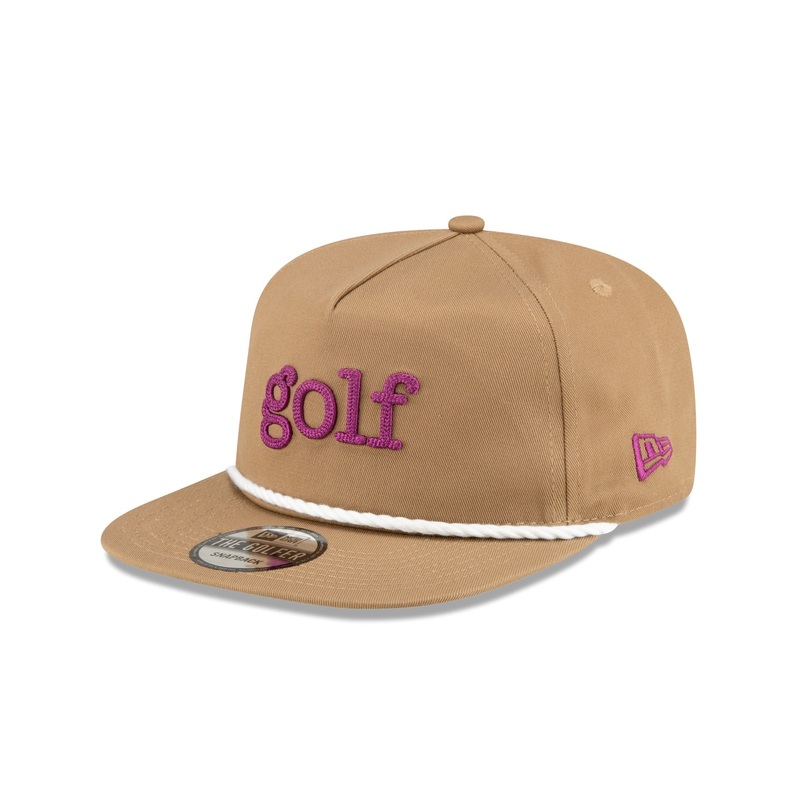 New Era Golf Tan Golfer Hat One Size