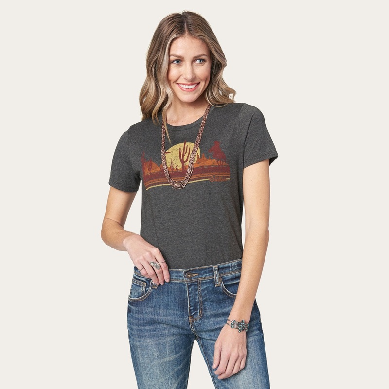 Riding Into The Sunset Graphic Tee Grey S