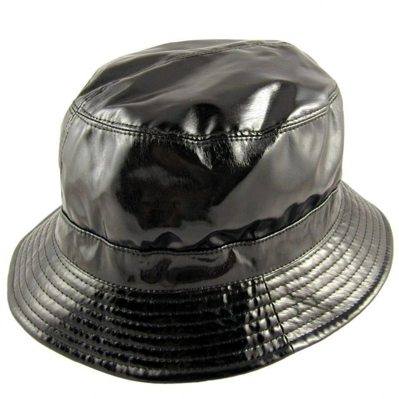 Vinyl Rain Bucket Hat BLACK ONE SIZE FITS MOST
