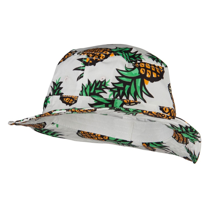 Women’s Pineapple Bucket Hat Black One Size