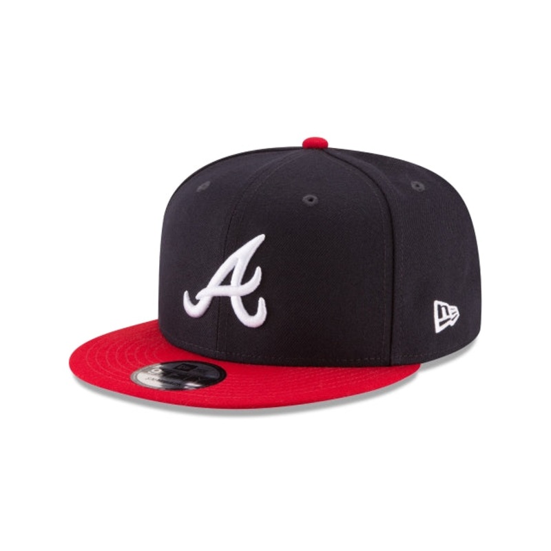 Atlanta Braves Team Color Basic 9FIFTY Snapback Hat One Size