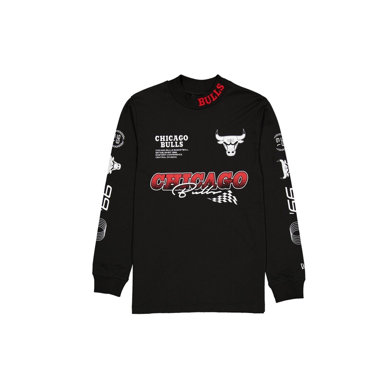 Chicago Bulls Modern Speed Black Long Sleeve T-Shirt S