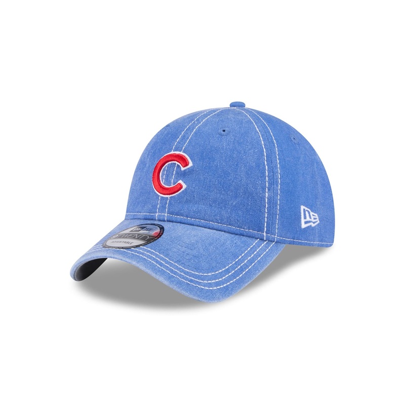 Chicago Cubs Washed Contrast 9TWENTY Adjustable Hat One Size