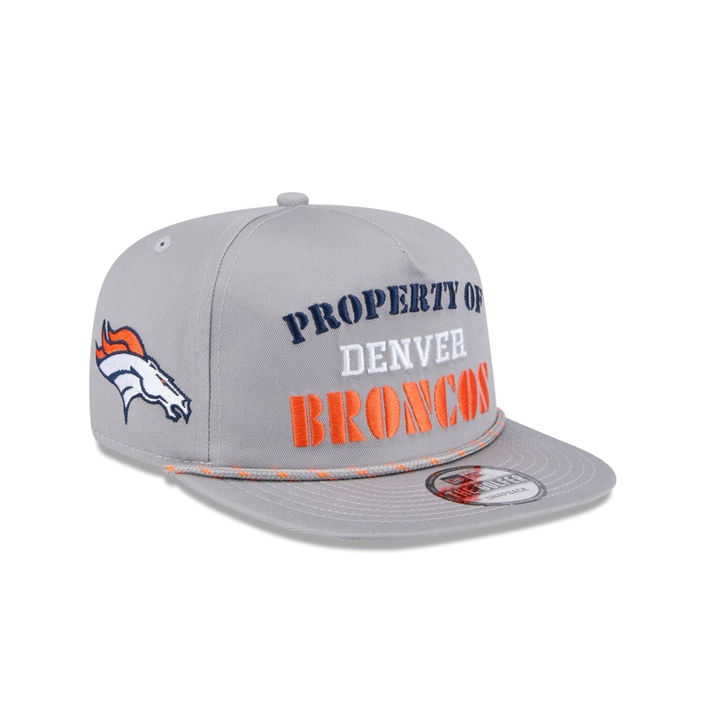 Denver Broncos Vintage Gray Rope Golfer Hat One Size