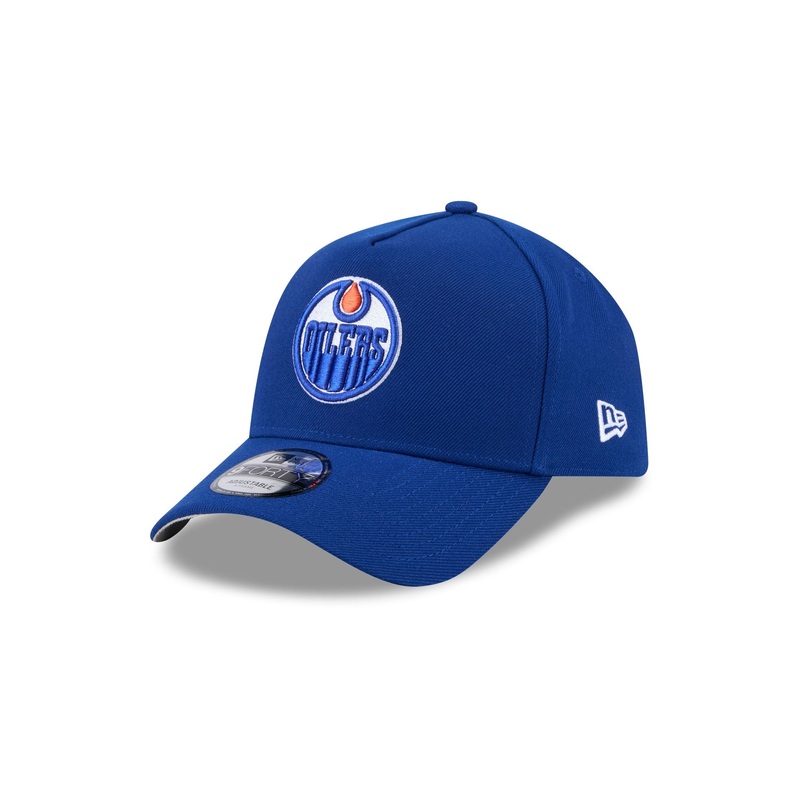 Edmonton Oilers Team 9FORTY A-Frame Snapback Hat One Size
