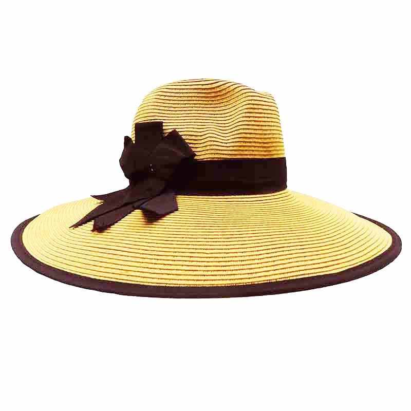 Elegant Wide Brim Straw Hat for Women – Jeanne Simmons Hats Tan