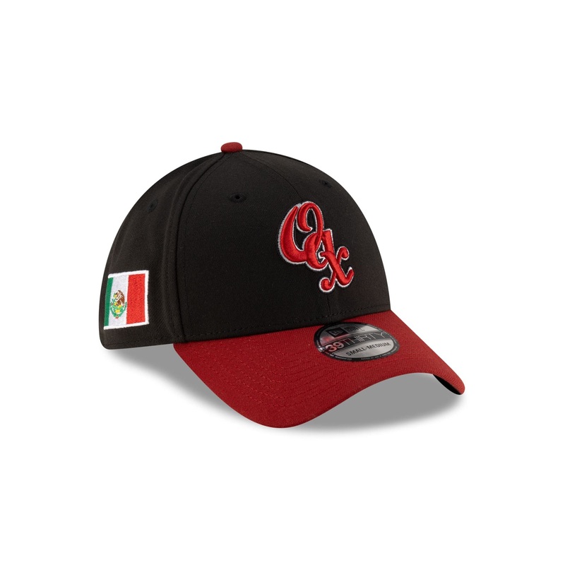 Guerreros de Oaxaca LMB 100th Anniversary Alt Black 39THIRTY Stretch Fit Hat S/M