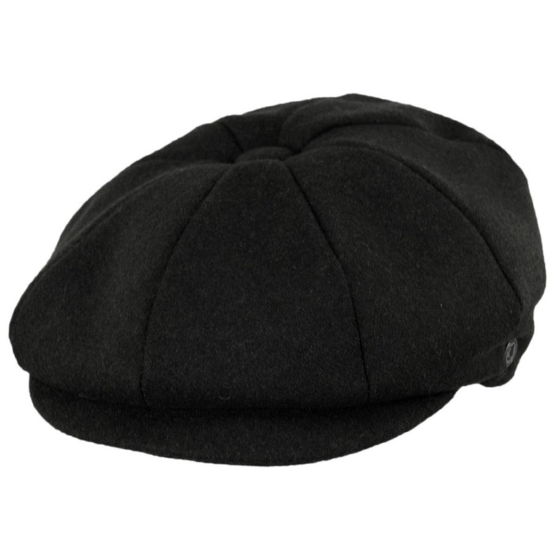 Harlem Wool Blend Newsboy Cap BLACK S