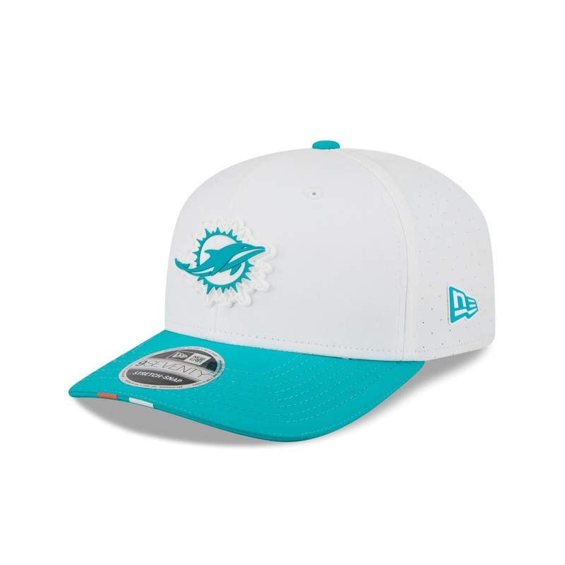 Miami Dolphins 2025 Training 9SEVENTY Stretch-Snap Hat One Size