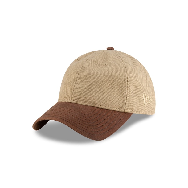New Era Cap Heavy Twill Beige 9TWENTY Adjustable Hat One Size
