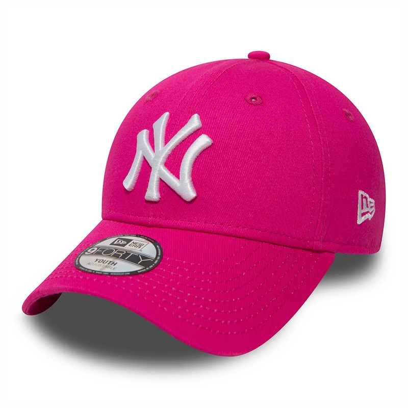 New Era Kids 9FORTY New York Yankees Baseball Cap – MLB League Essential – Pink CHILD ADJ.