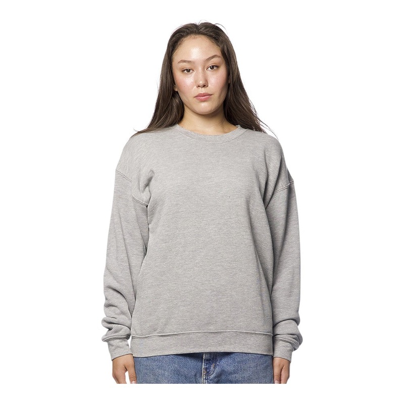 Royal Apparel Unisex Oversized Fashion Fleece Crewneck Sweatshirt  Style 3040 Made in USA Black S