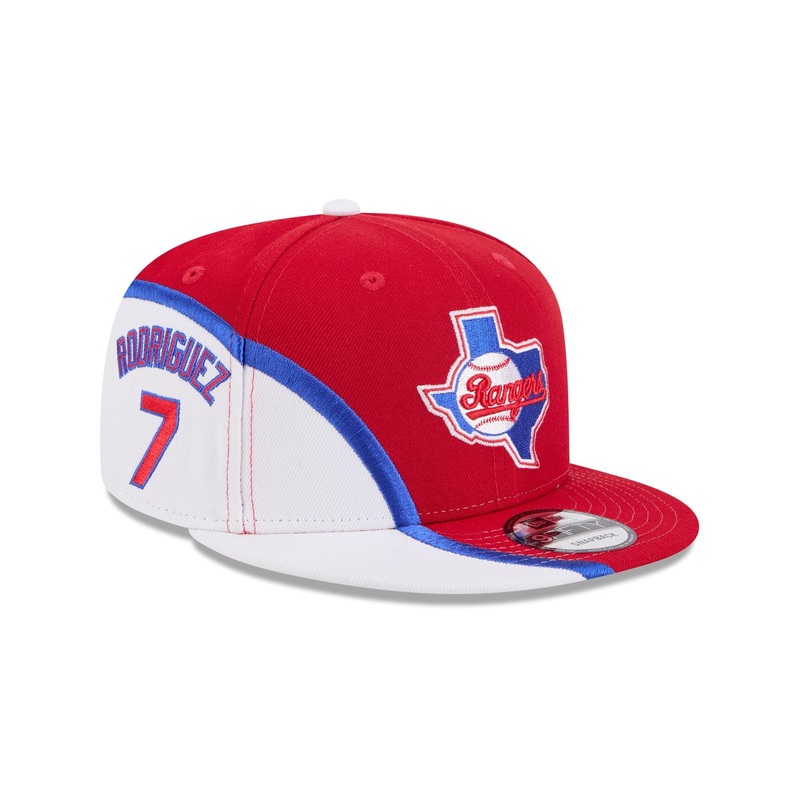 Texas Rangers Ivn “Pudge” Rodrguez 9FIFTY Snapback Hat One Size