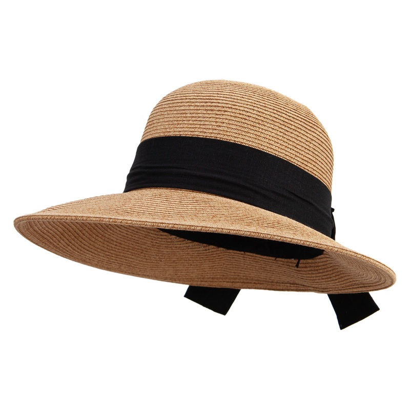 Women’s Asymmetrical Brim Hat Black One Size