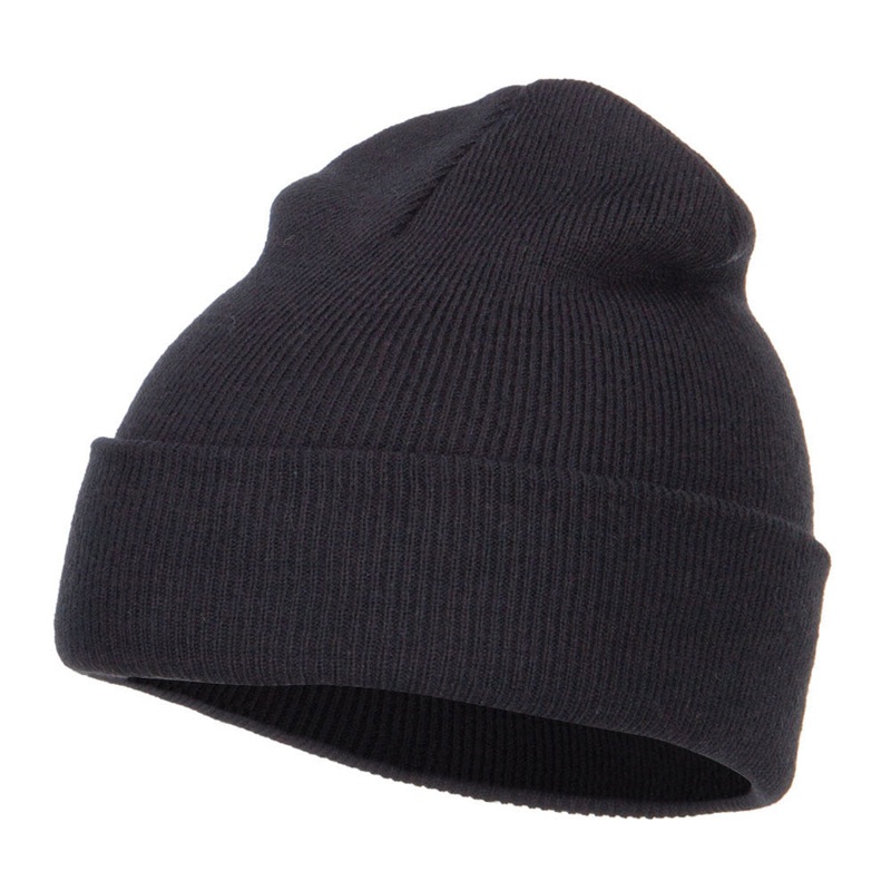 Youth Cuff Long Beanie Black One Size