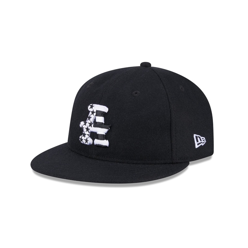 Atlanta Black Crackers Flag Retro Crown 59FIFTY Fitted Hat 7