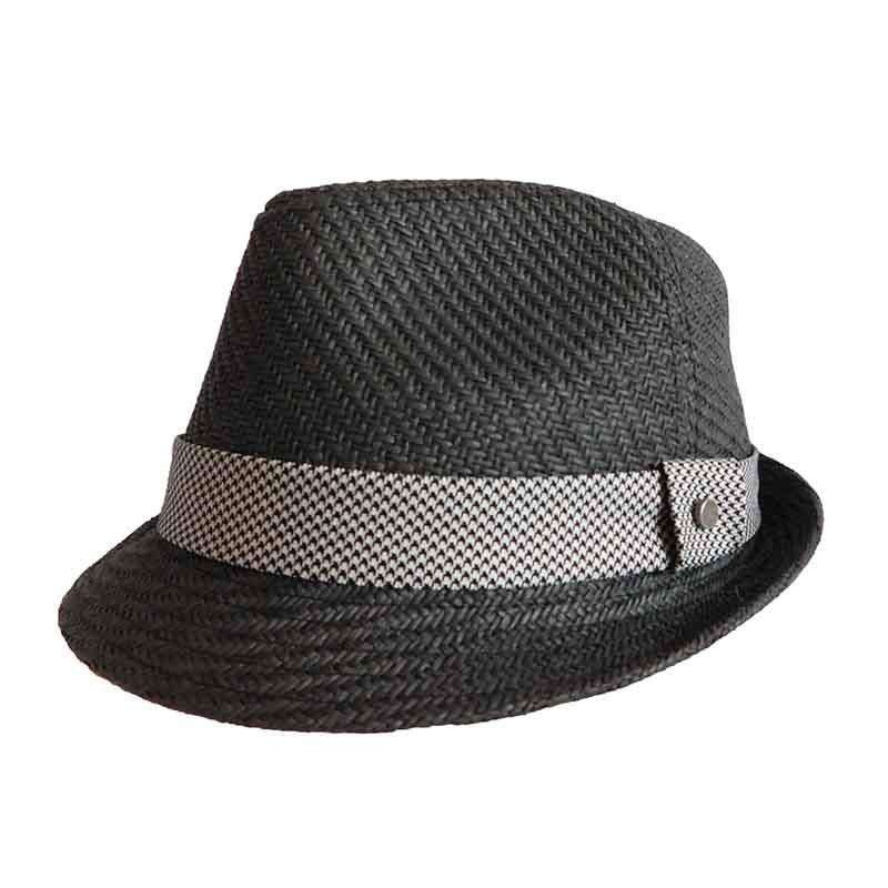 Black Matte Black Toyo Fedora Hat, 2XL – Stetson Hats Black 2X-Large (63 cm)