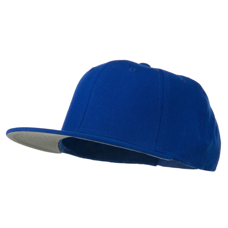 Boy’s Solid Wool Blend Snapback Cap Royal One Size