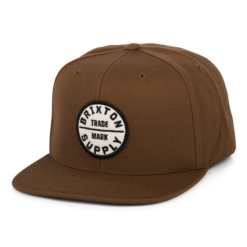 Brixton Hats Oath III Snapback Cap – Brown Adjustable