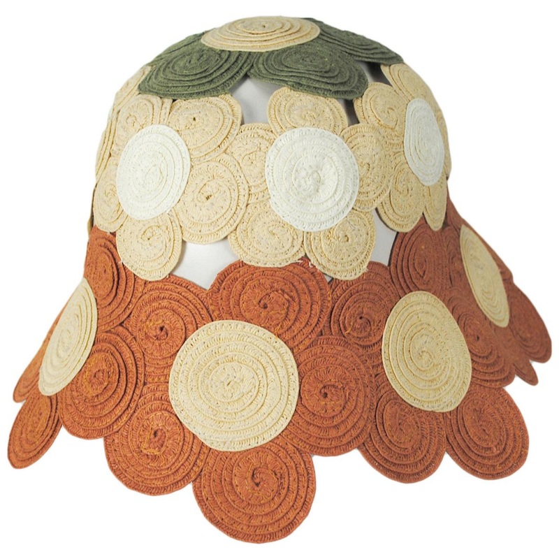 Carmen Toyo Straw Flower Bucket Hat MULTI ONE SIZE FITS MOST