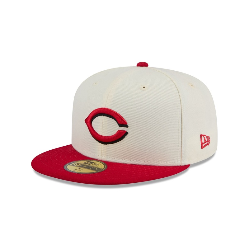 Cincinnati Reds Chrome 59FIFTY Fitted Hat 7