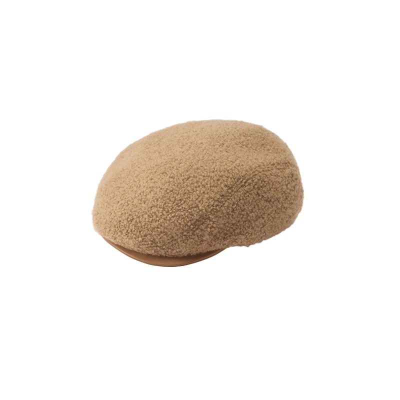 Clive Wool Blend Flat Cap Camel M