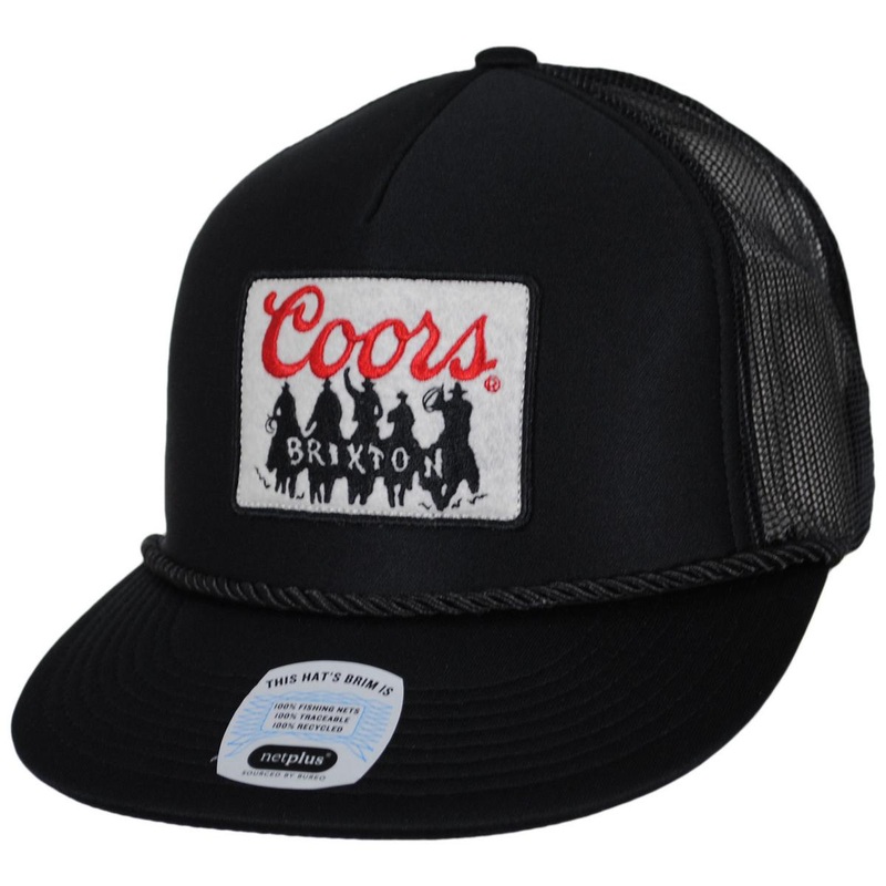 Coors Bandit HP Mesh Trucker Snapback Baseball Cap BLACK/BLACK ADJUSTABLE