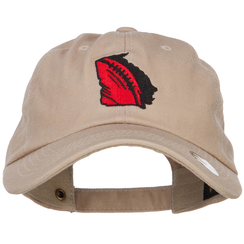 Georgia Football State Map Embroidered Unstructured Cap Khaki One Size