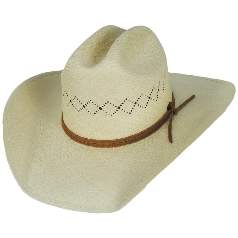 Laredo Panama Straw Western Hat CATALINA SAND S