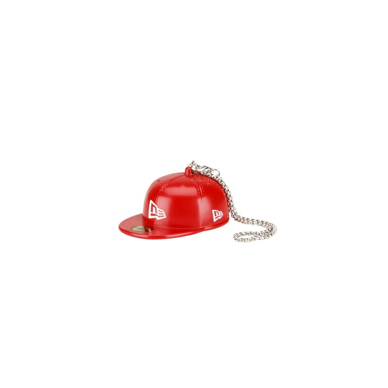 New Era Cap Red 59FIFTY Fitted Hat Ornament One Size