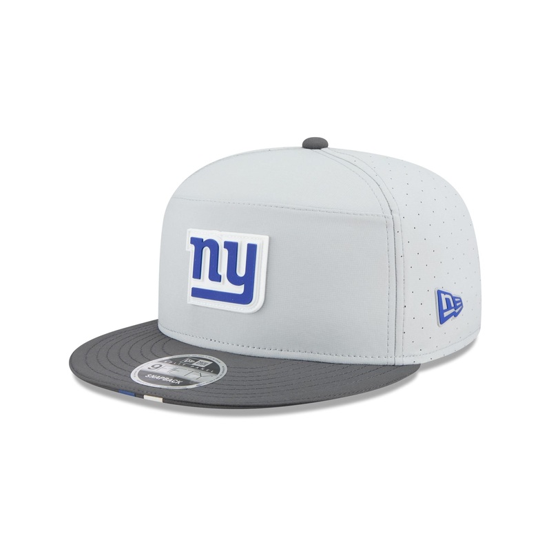 New York Giants 2025 Training Gray Split Panel 9FIFTY Snapback Hat One Size