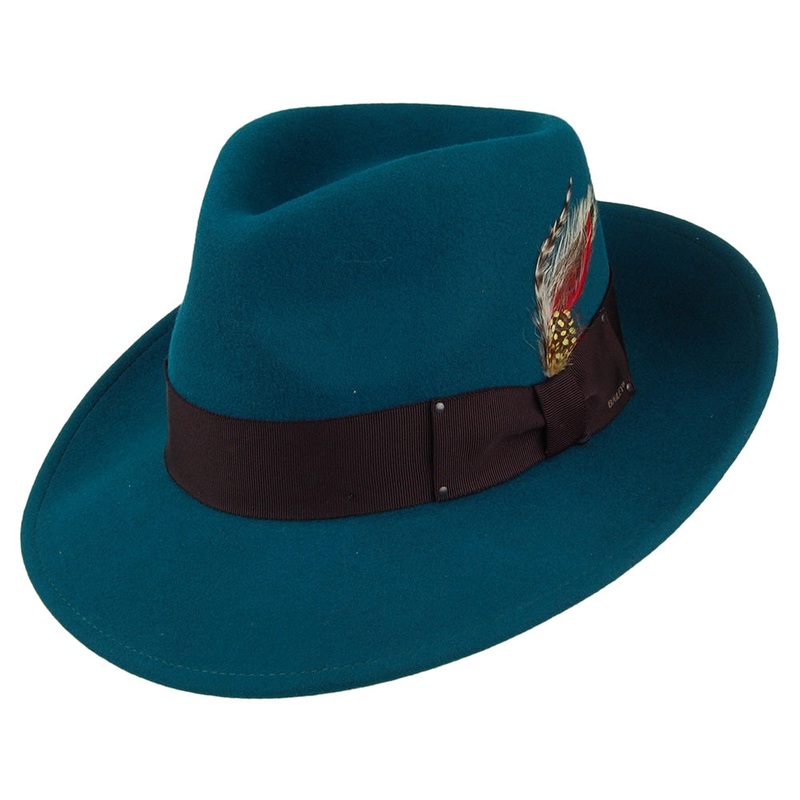 Bailey Hats 7002 Crushable Fedora Hat – Teal S