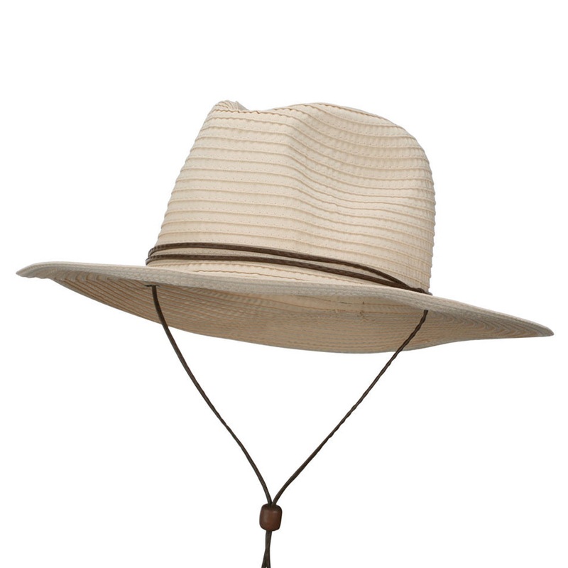 Men’s Adjustable UPF 45+ Gambler Sun Hat Beige M