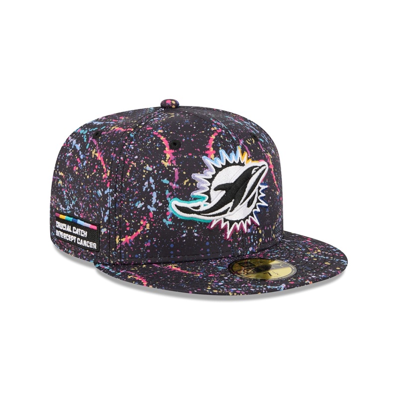 Miami Dolphins 2025 Crucial Catch 59FIFTY Fitted Hat 7
