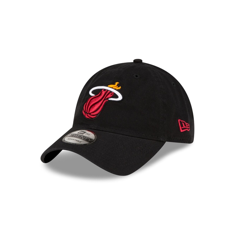 Miami Heat Core Classic Black 9TWENTY Adjustable Hat One Size