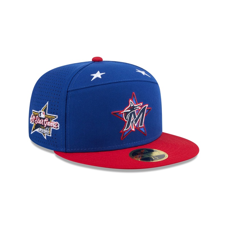 Miami Marlins 2025 All-Star Game Workout Split Panel 59FIFTY Fitted Hat 7