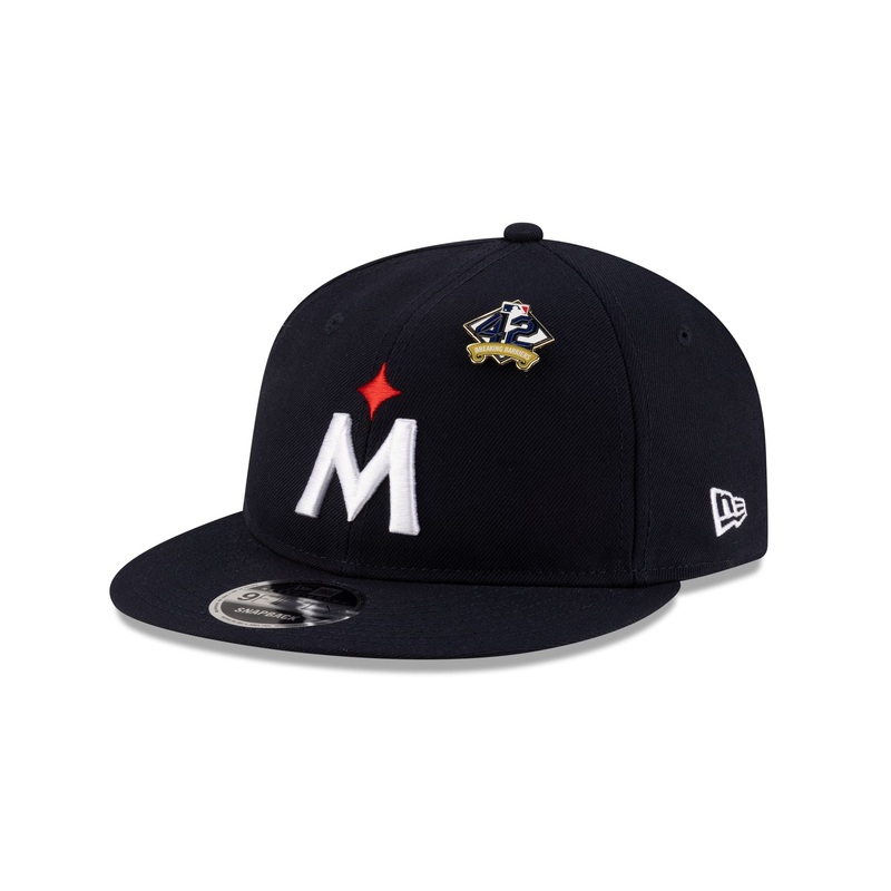 Minnesota Twins Jackie Robinson Day 2025 Retro Crown 9FIFTY Snapback Hat One Size