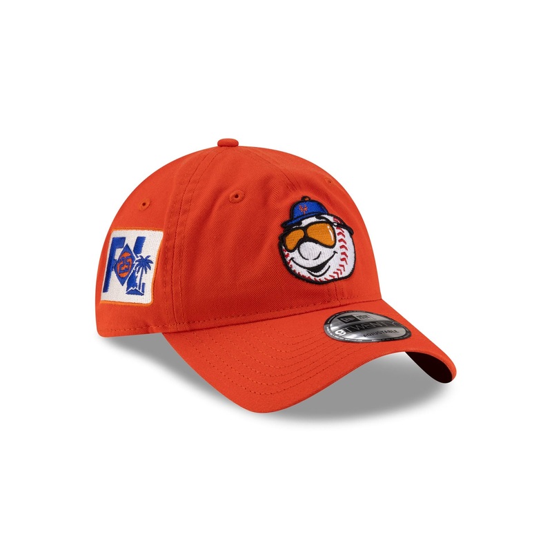 New York Mets Mr. Met Orange 9TWENTY Adjustable Hat One Size