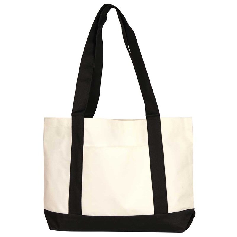 Nissun Polyester Shopping Tote PST Black