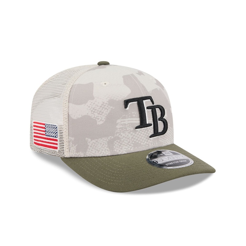 Tampa Bay Rays Armed Forces Day 2025 9SEVENTY Trucker Hat One Size
