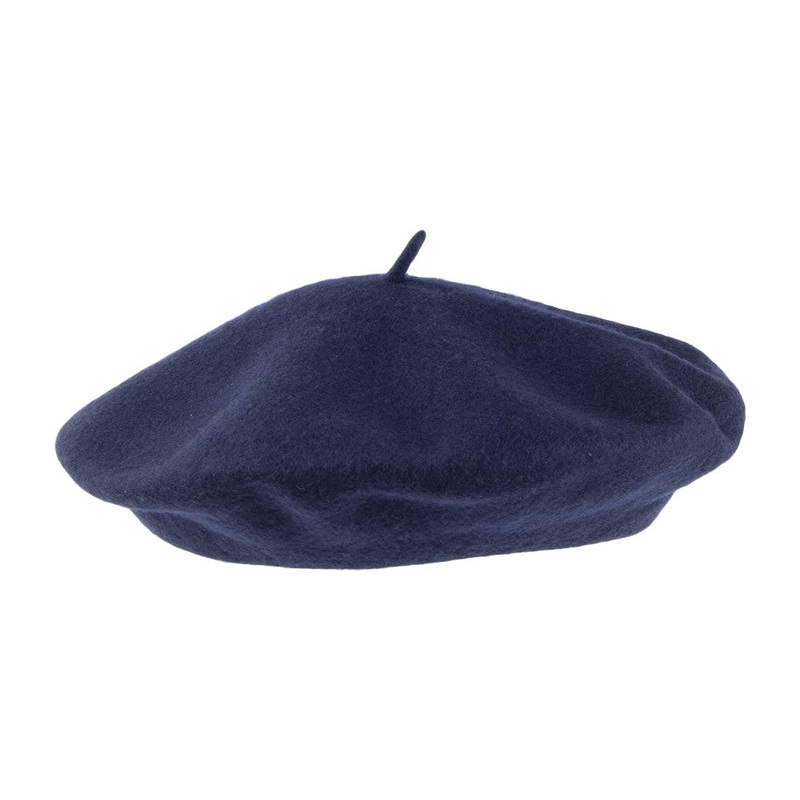 Wool Fashion Beret Navy Blue Wholesale Pack Prepack