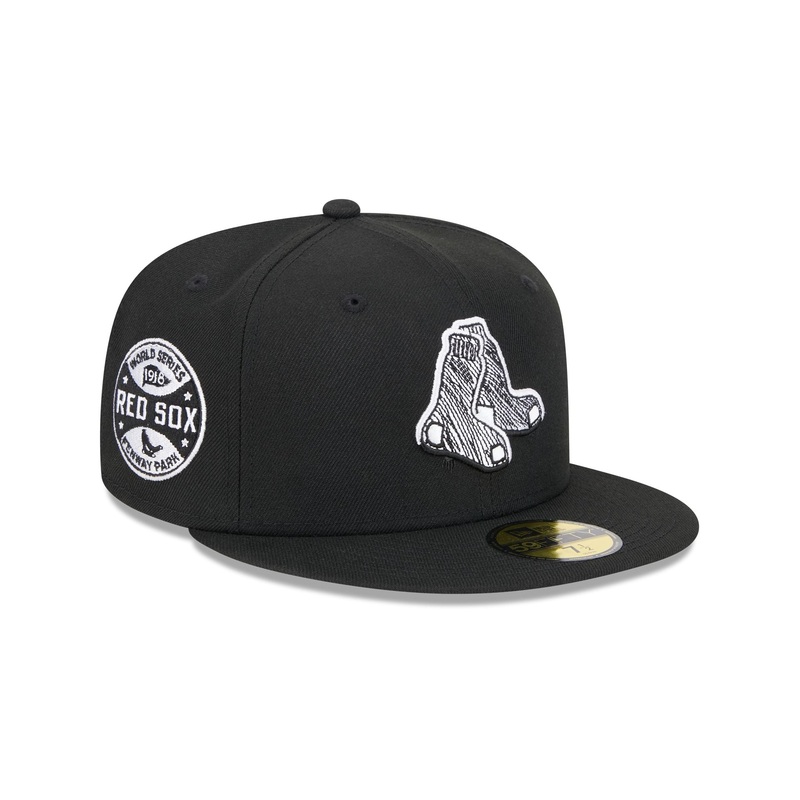 Boston Red Sox Hi Vis Doodle 59FIFTY Fitted Hat 7