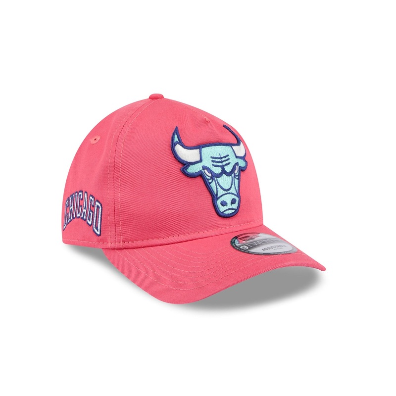Chicago Bulls Coral 9TWENTY A-Frame Adjustable Hat One Size