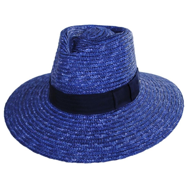 Joanna Wheat Straw Fedora Hat – SS23 PACIFIC BLUE XS