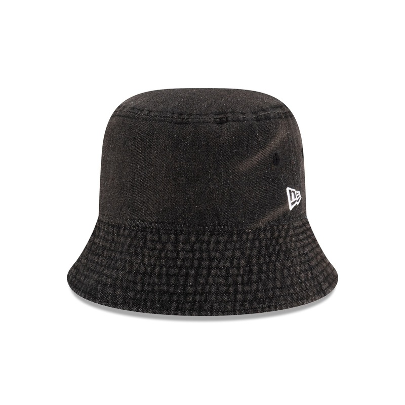 New Era Cap Black Denim Bucket Hat S/M