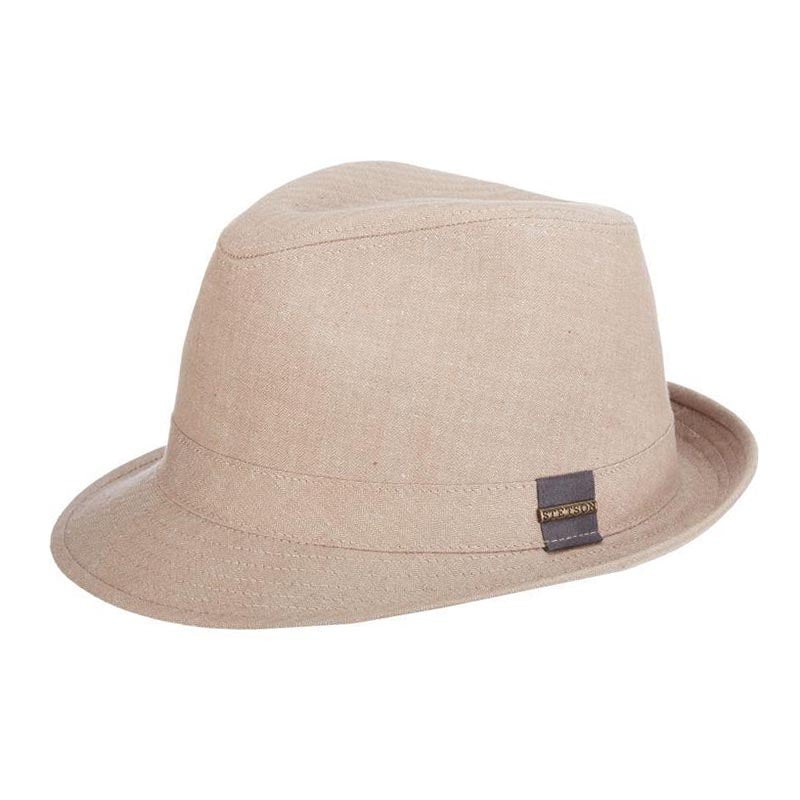 Unbridled Fine Braid Hemp Fedora Hat -Stetson Hats Medium Tan