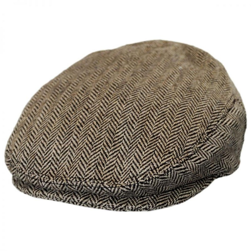 Baby Herringbone Wool Blend Ivy Cap BROWN 42cm (3-6 M)