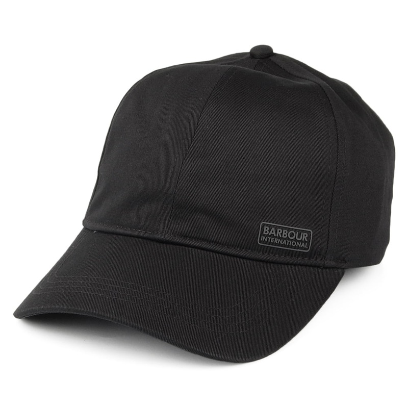 Barbour International Axle Cotton Sports Baseball Cap – Black Adjustable